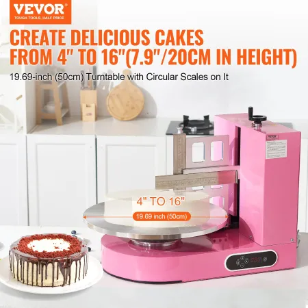 Kageindretningsmaskine kage frosting spredning til 4 "til 16"