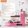 Cake Decorating Machine, Cake Cream Spreading Coating Smearing Machine, Low Noise Cake Frosting Machine, Turntable with Adjustab