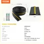 Garage Door Threshold Seal Strip, 16.5 FT Universal Garage Door Floor Seal Strip with Adhesive, Garage Door Bottom Weatherproof 