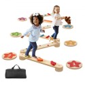 Kids Balance Beam Stepping Stones Gym Hobstacle Children Balance Board 6 stk