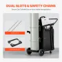 Welding Cart, 2 Drawers Welder Cart Heavy Duty with Anti-Theft Lockable Cabinet, 350LBS Static Weight Capacity, 360° Swivel Whee