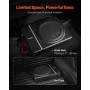 8" 240W Underseat Car Subwoofer, Slim Powered Car Subwoofers Under the Seat, Low Profile Audio Sub Built-in Amplifier, High/Low 
