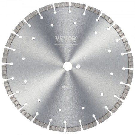 Diamond Blade 12inch Concrete Saw Blade Wet or Dry 0.47inch Wavy Teeth