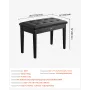 Duet Piano Keyboard Bench Opbevaring polstret sæde træ