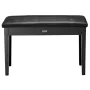 Duet Piano Keyboard Bench Storage Padded Seat Wooden Vanity Bookcase Stool 750x355x490mm