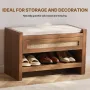 Rattan Bench Woven Bench 30,9 tommer til entryway Living Room &