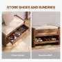 Rattan Bench Woven Bench 30,9 tommer til entryway Living Room &