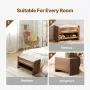 Rattan Bench Woven Bench 30,9 tommer til entryway Living Room &