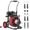 Drain Cleaner Machine Electric Drain Auger 100ft x 3/8 i Auto Feed