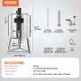 Milk Pasteurizer 50L, Commercial Milk Pasteurization Machine, Food Grade 304 Stainless Steel, Professional Pasteurization with T