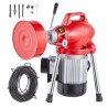 Drain Cleaner Machine 66ft X 5/8in 250W Sectional Snake Auting Manual Feed