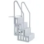 Swimming Pool Ladder, 4-Step Double Handrails Stairs with Non-slip Heavy Duty Steps, Reliable 400 lbs Max Load Capacity, for 48-