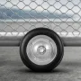 Sliding Gate Kit, 6” Rolling Gate Hardware Kit C-type, Wheel Carrier with Two 6" Wheels Support, Heavy Duty Sliding Gate Rollers