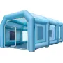 Inflatable Tent, 26x15x10Ft Inflatable Spray Booth Tent, Inflatable Paint Booth Tent Car Paint Booth Giant Workstation 210D Oxfo