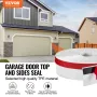 Garageport top og sider tætning strimmel 34 ft universal