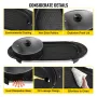 2 in 1 BBQ Pan Grill and Hot Pot with Divider Multifunctional Teppanyaki Grill Pot, Separate Dual Temperature Control Electric B