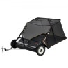 Tow-Behind Lawn Sweeper 42-inch Leaf Yard Collector 12 cu.ft. Adjustable