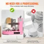 Cake Decorating Machine, Cake Cream Spreading Coating Smearing Machine, Low Noise Cake Frosting Machine, Turntable with Adjustab