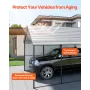 12' x 20' metalcarport kraftig udendørs bilgarage til både