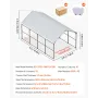 12' x 20' metalcarport kraftig udendørs bilgarage til både