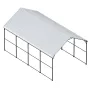 12' x 20' metalcarport kraftig udendørs bilgarage til både