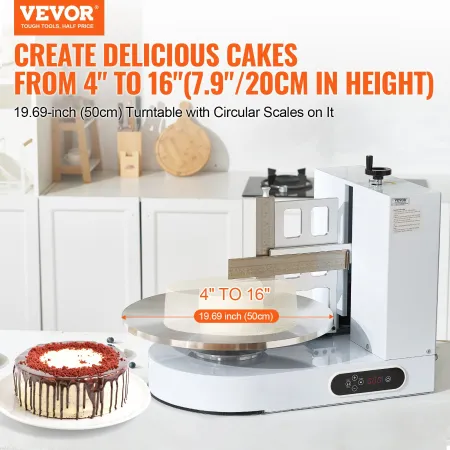 Kageindretningsmaskine kage frosting spredning til 4 "til 16"