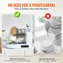 Kageindretningsmaskine kage frosting spredning til 4 "til 16"