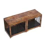75" Dog Crate Furniture for 2 Dogs, Extra Large Double Dog Crate Furniture Large Breed with Divider & Double Doors, Large Wooden