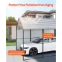 10' x 15' metalcarport kraftig udendørs bilgarage til både