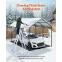 10' x 15' metalcarport kraftig udendørs bilgarage til både