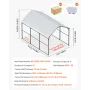 Heavy Duty Metal Carport, 10' x 15' Outdoor Carport with Galvanized Steel Frame & Roof, Car Tent Garage Shade with Removable Sid