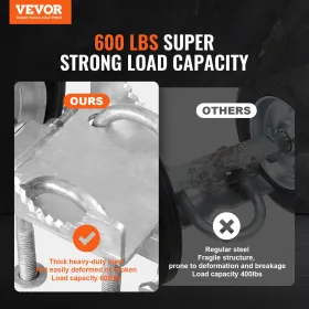 Sliding Gate Kit 6â€ Adjustable Heavy Duty Rolling Hardware 600 lbs Load