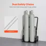 Elding Cylinder Cart Oxygen Acetylen Tank Cart med 10 "solide