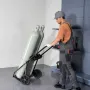 Dual Welding Cylinder Cart, Oxygen Acetylene Tank Cart with 440LBS Static Weight Capacity, 10-Inch Solid Wheels and Tank Storage