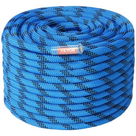 12.7mm Static Climbing Rope 38M(125ft) Outdoor Rock Climbing Rope Blue