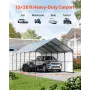 13' x 26' metalcarport kraftig udendørs bilgarage til både