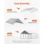 13' x 26' metalcarport kraftig udendørs bilgarage til både