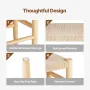 Rattan Bench Wood Bench 31,5 tommer til indgangsstue og