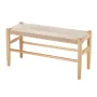 Rattan Bench Wooden Bench 31.5 Inches for Entryway Living Room & Bedroom