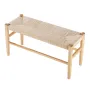 Rattan Bench Wood Bench 31,5 tommer til indgangsstue og