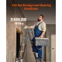 Multi-Purpose Folding Ladder, 7-in-1 Tall Extension Step Ladder, A Frame 5 Step Telescoping Ladder, 19ft Reach Height Heavy Duty