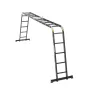 Multi-purpose foldende stige 7-i-1 5 Trin 19ft rækkevidde til