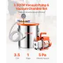 5 gallon vakuumkammer 3,5 cfm enkeltstadium