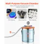 19 L(5 Gallon) Vacuum Chamber and 100 L/min(3.5 CFM) Pump Kit, Stainless Steel Chamber, Single Stage Vacuum Pump Degassing Chamb