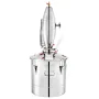 Alcohol Distiller, 30 Liter Alcohol Beverage Distiller, 6.6 Gal Beer Boilers Wine Grappa Spirits, Homemade Brewing Kit, Stainles