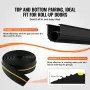 Garage Door Threshold and Bottom Seals Kit, 16 FT U Shape+O Ring Universal Garage Door Bottom Seal Weatherstrip PVC, Combine wit