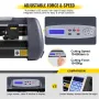 Vinyl Cutter Machine, 375mm Vinyl Printer, Maximum Paper Feed 14 inch Plotter Printer with Adjustable Force and Speed Vinyl Cutt