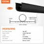 Garage Door Threshold and Bottom Seals Kit, 16 FT U Shape+O Ring Universal Garage Door Bottom Seal Weatherstrip PVC, Combine wit