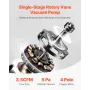 3,5 CFM HVAC Single Stage Rotary Vane Vacuum Pump and Manifold