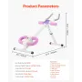 AB Workout Machine, Ab Workout Equipment at Home Gym, Core & Abdominal Trainers for Women, 330 lbs Weight Capacity Strength Trai